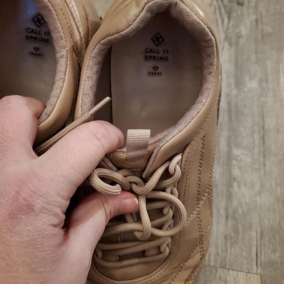 Call It Spring Vegan Chunky Tan Sneakers - Picture 11 of 13